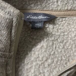 Eddie Bauer Taupe Fleece Jacket